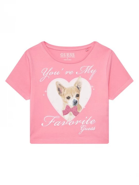 Obrázek produktu Guess T-Shirt J5YI08 K6YW4 Růžová Regular Fit