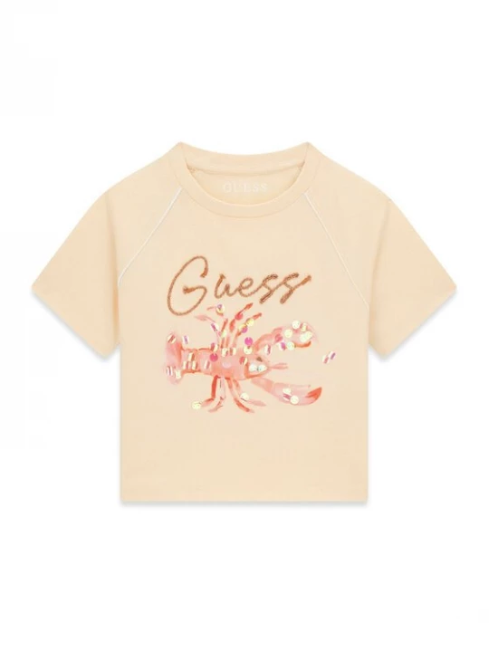 Obrázek produktu Guess T-Shirt J6GI08 K8HM4 Světle oranžová Regular Fit