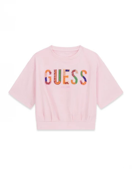 Obrázek produktu Guess T-Shirt J6GI16 K6YW4 Růžová Boxy Fit