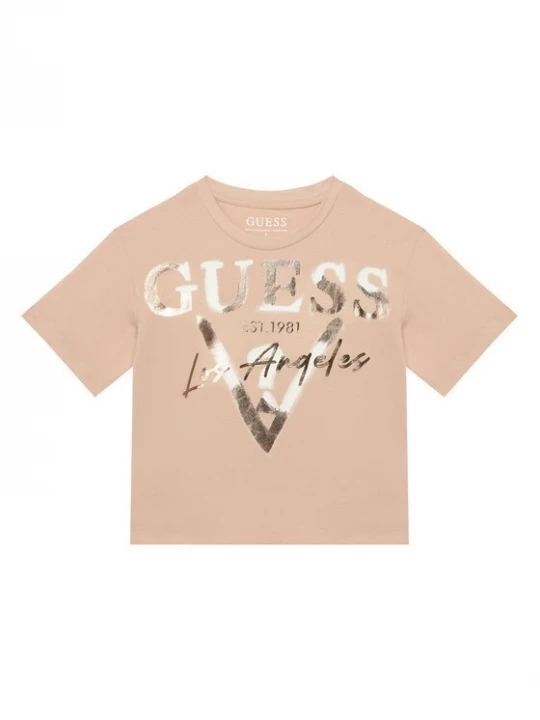 Obrázek produktu Guess T-Shirt J6GI27 K8HM4 Světle růžová Relaxed Fit