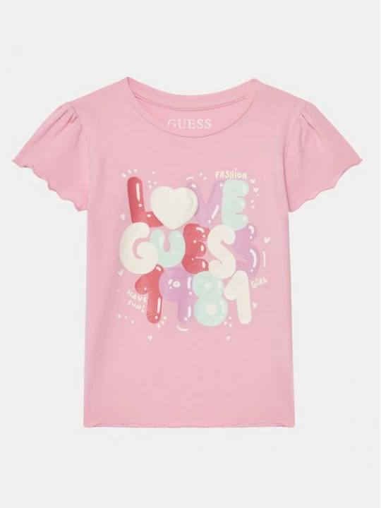 Obrázek produktu Guess T-Shirt K5GI15K6YW4 Růžová Regular Fit