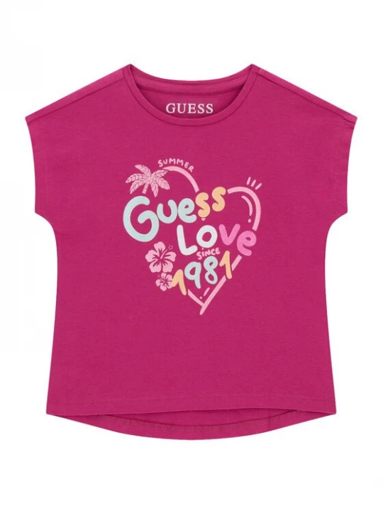Obrázek produktu Guess T-Shirt K6GI03 K6YW4 Tmavě růžová Regular Fit
