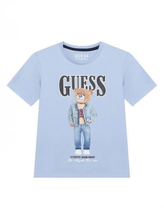 Obrázek produktu Guess T-Shirt L6RI11 K8HM4 Světle modrá Regular Fit