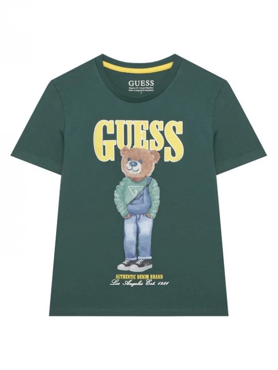 Obrázek produktu Guess T-Shirt L6RI11 K8HM4 Zelená Regular Fit