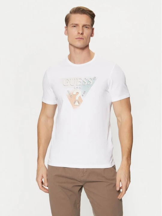 Obrázek produktu Guess T-Shirt M5RI14 J1314 Bílá Slim Fit