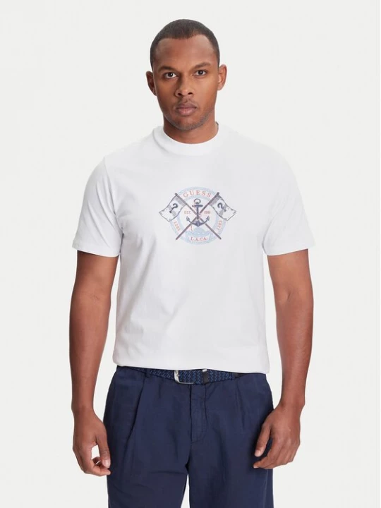 Obrázek produktu Guess T-Shirt M5YI62 K8FQ4 Bílá Regular Fit