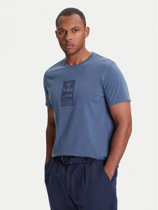 Obrázek produktu Guess T-Shirt M5YI67 KBW41 Modrá Regular Fit