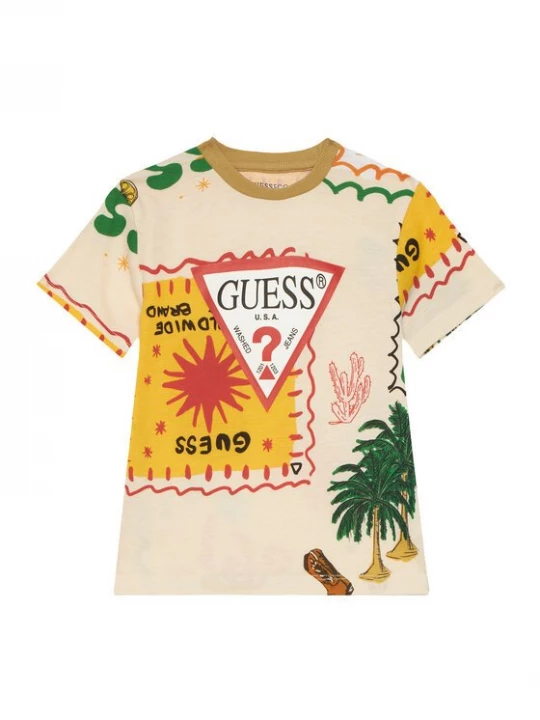 Obrázek produktu Guess T-Shirt N6GI02 K8HM4 Béžová Regular Fit