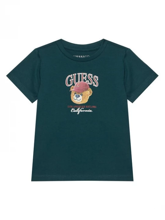 Obrázek produktu Guess T-Shirt N6YI13 K3801 Tmavě zelená Regular Fit
