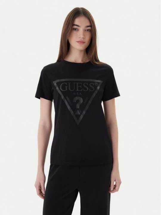 Obrázek produktu Guess T-Shirt V2YI07 K8HM0 Černá Regular Fit