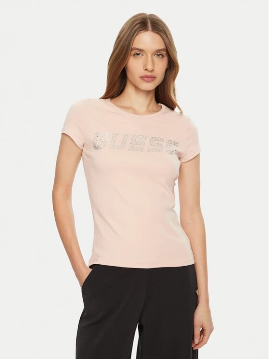 Obrázek produktu Guess T-Shirt V4BI16 KCIV1 Růžová Regular Fit