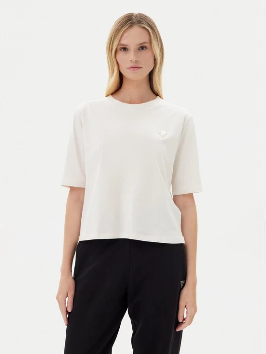 Obrázek produktu Guess T-Shirt V4BI21 I3Z14 Écru Relaxed Fit Krémová