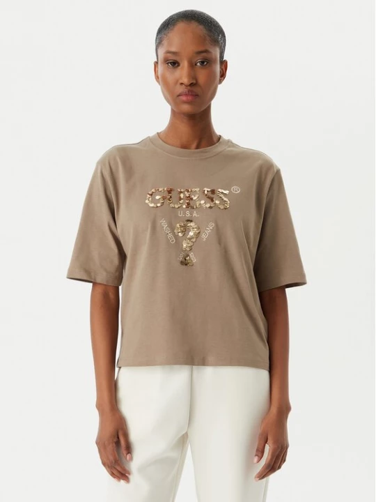 Obrázek produktu Guess T-Shirt V4YI06 I3Z14 Béžová Regular Fit