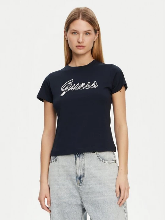 Obrázek produktu Guess T-Shirt V5GI02 K9RM1 Tmavomodrá Slim Fit