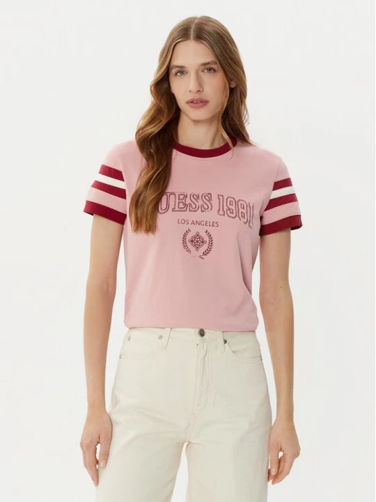 Obrázek produktu Guess T-Shirt V5RI00 KA260 Růžová Regular Fit