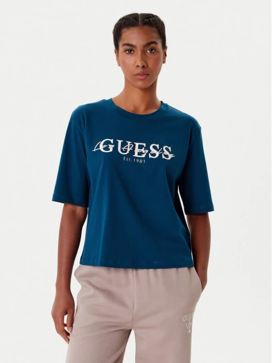 Obrázek produktu Guess T-Shirt V5YI02 I3Z14 Modrá Boxy Fit
