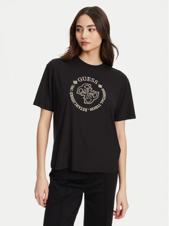 Obrázek produktu Guess T-Shirt V5YI05 KCOA2 Černá Regular Fit