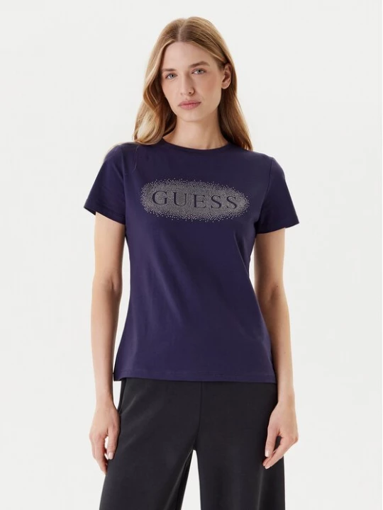 Obrázek produktu Guess T-Shirt V5YI08 J1314 Tmavomodrá Regular Fit