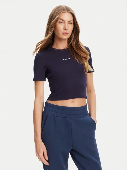 Obrázek produktu Guess T-Shirt V5YP08 K8RT2 Tmavomodrá Slim Fit