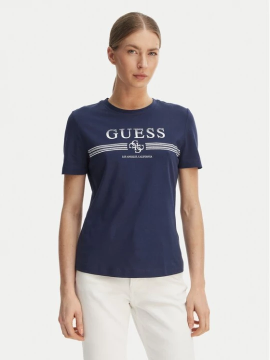 Obrázek produktu Guess T-Shirt V6GI07 K2968 Tmavomodrá Regular Fit