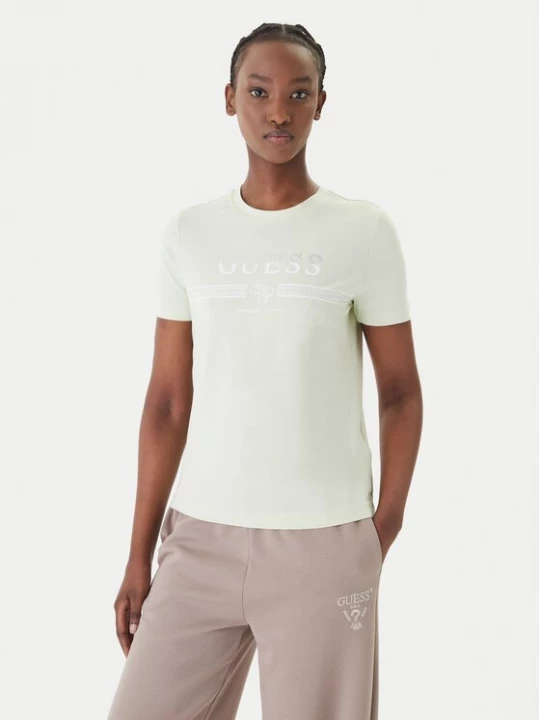 Obrázek produktu Guess T-Shirt V6GI07 K2968 Zelená Regular Fit