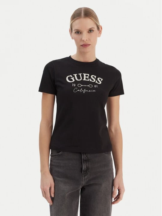 Obrázek produktu Guess T-Shirt V6RI02 J1314 Černá Regular Fit