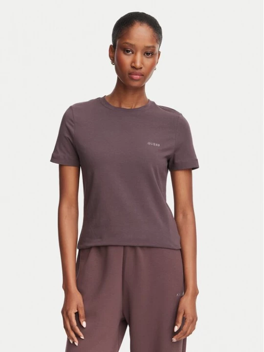 Obrázek produktu Guess T-Shirt V6RI07 J1314 Tmavě hnědá Regular Fit