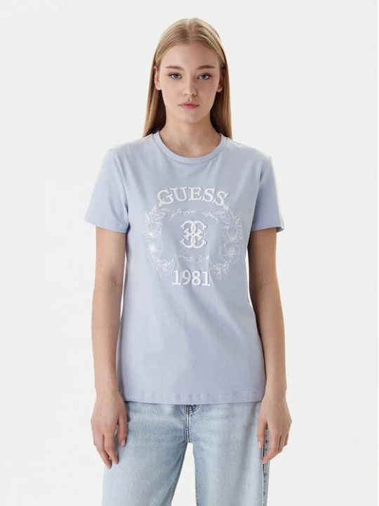 Obrázek produktu Guess T-Shirt V6RI12 J1314 Světle modrá Regular Fit