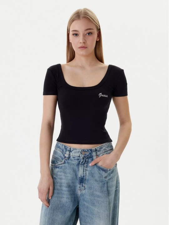 Obrázek produktu Guess T-Shirt V6RP05 K8RT2 Černá Regular Fit