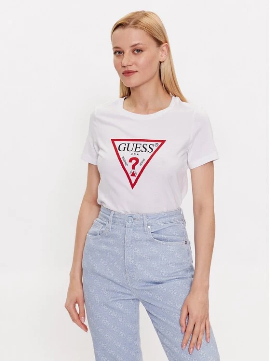 Obrázek produktu Guess T-Shirt W1YI1B I3Z14 Bílá Slim Fit