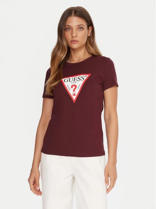 Obrázek produktu Guess T-Shirt W1YI1B I3Z14 Bordó Regular Fit