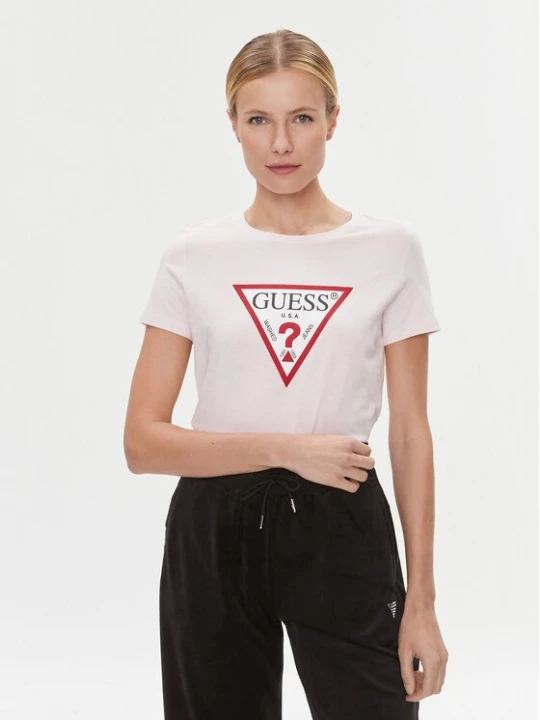 Obrázek produktu Guess T-Shirt W1YI1B I3Z14 Růžová Slim Fit