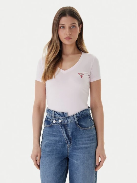 Obrázek produktu Guess T-Shirt W2YI45 J1314 Růžová Slim Fit