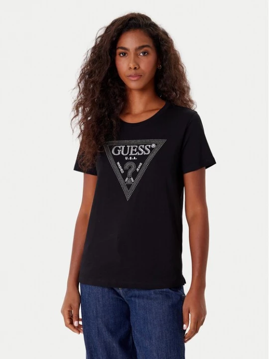 Obrázek produktu Guess T-Shirt W5BI18 I3Z14 Černá Regular Fit
