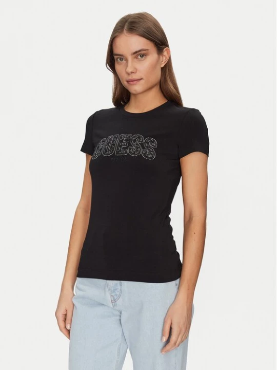 Obrázek produktu Guess T-Shirt W5GI04 J1314 Černá Slim Fit