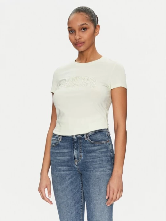 Obrázek produktu Guess T-Shirt W5GI04 J1314 Žlutá Slim Fit