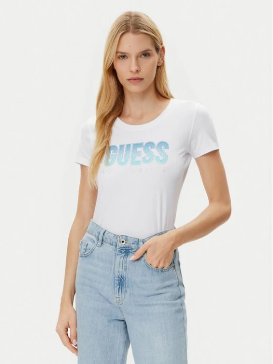Obrázek produktu Guess T-Shirt W5GI14 J1314 Bílá Regular Fit