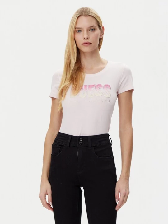 Obrázek produktu Guess T-Shirt W5GI14 J1314 Růžová Regular Fit