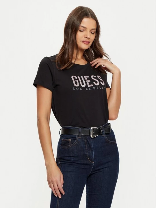 Obrázek produktu Guess T-Shirt W5RI19 I3Z14 Černá Regular Fit