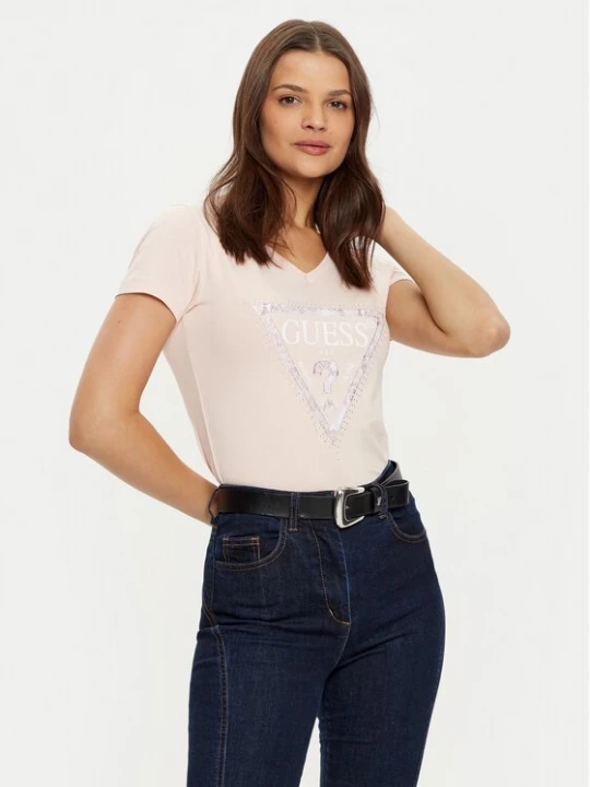 Obrázek produktu Guess T-Shirt W5RI21 J1314 Béžová Regular Fit