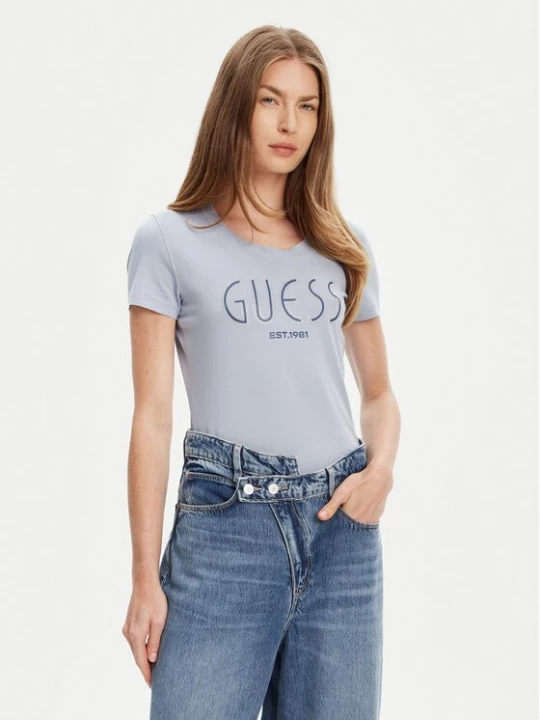 Obrázek produktu Guess T-Shirt W5YI05 J1314 Modrá Regular Fit