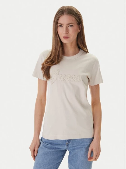 Obrázek produktu Guess T-Shirt W6GI08 K3023 Béžová Regular Fit