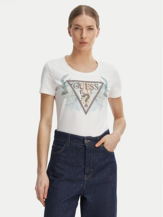 Obrázek produktu Guess T-Shirt W6GI12 K3027 Bílá Regular Fit