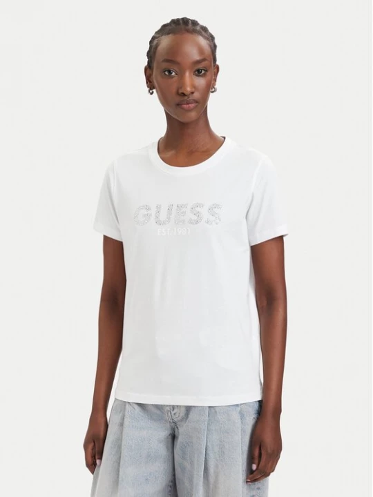 Obrázek produktu Guess T-Shirt W6GI15 K3035 Bílá Regular Fit
