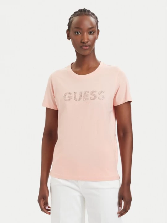 Obrázek produktu Guess T-Shirt W6GI15 K3035 Korálová Regular Fit