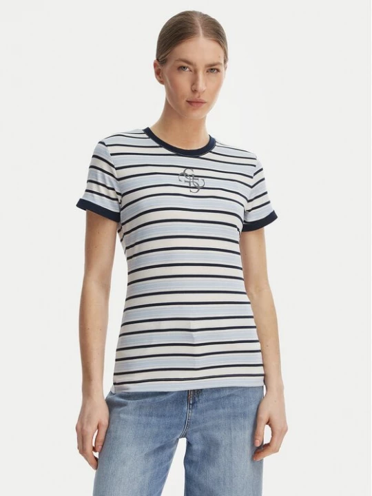 Obrázek produktu Guess T-Shirt W6GI18 K3040 Modrá Classic Fit