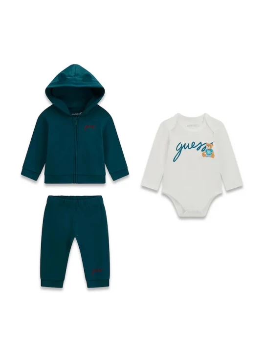 Obrázek produktu Guess tepláková souprava kojenecká bavlněná zelená