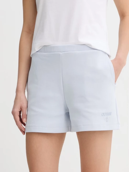 Obrázek produktu Guess teplákové šortky dámské bavlněné HABI modrá