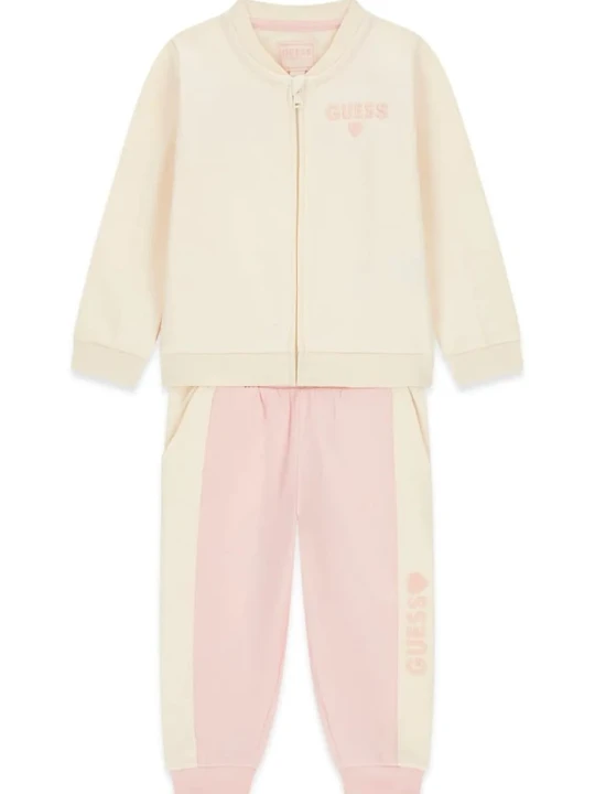 Obrázek produktu Guess teplákový set dětský bavlněný béžová