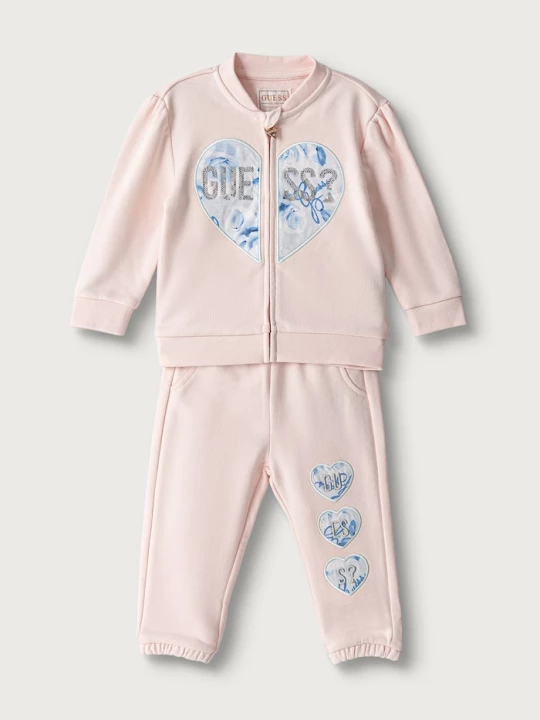 Obrázek produktu Guess teplákový set kojenecký bavlněný růžová
